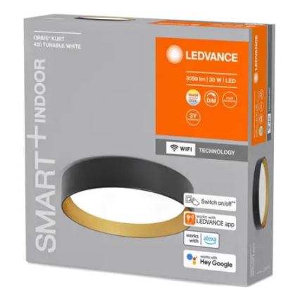 Ledvance - LED Aptumšojama griestu lampa SMART+ KURT LED/30W/230V 2700-6500K Wi-Fi