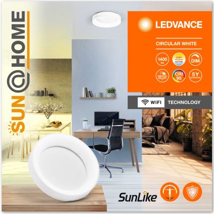 Ledvance-LED Aptumšojama griestu lampa SUN@HOME CIRCULAR LED/18,5W/230V Wi-Fi