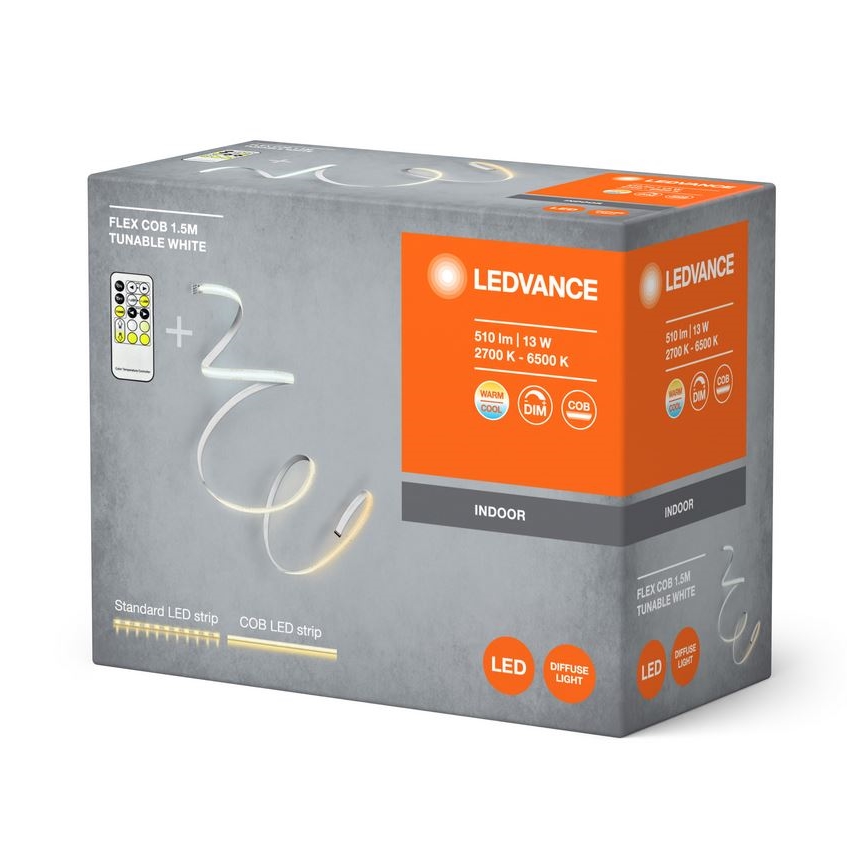 Ledvance - LED Aptumšojama josla FLEX COB 1,5m LED/13W/230V 2700-6500K + tālvadības pults