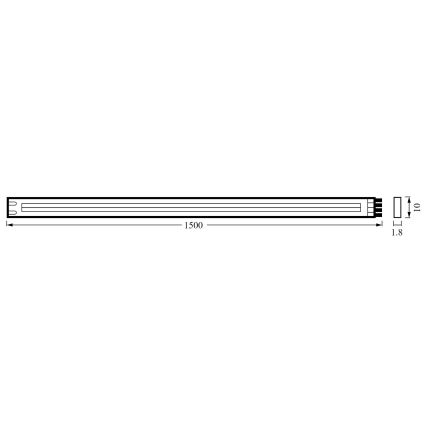 Ledvance - LED Aptumšojama josla FLEX COB 1,5m LED/13W/230V 2700-6500K + tālvadības pults