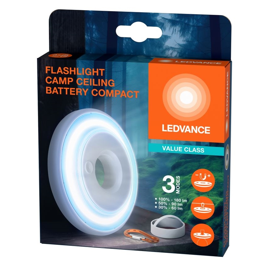Ledvance - LED Aptumšojama lampa FLASHLIGHT CAMP LED/2,2W/3xAAA