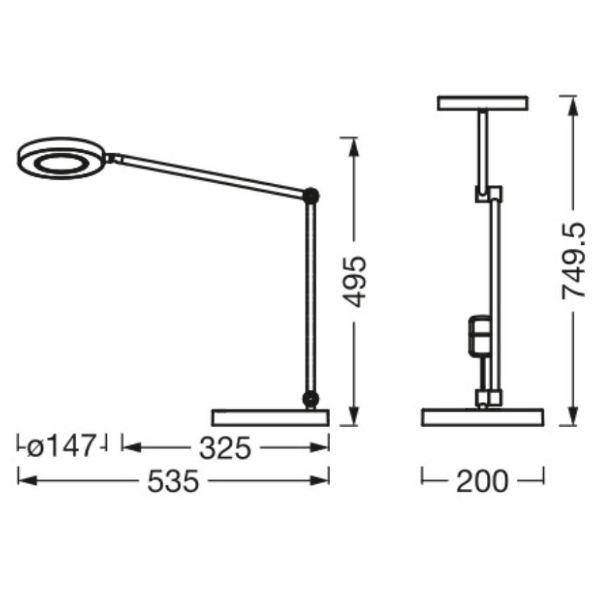Ledvance - LED Aptumšojama skārienvadāma galda lampa SUN@HOME LED/20W/230V 2200-5000K CRI 95 Wi-Fi