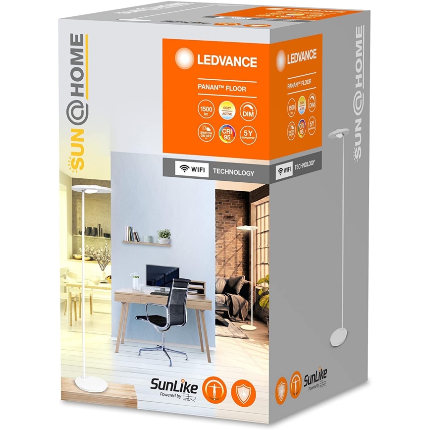 Ledvance - LED Aptumšojama grīdas stāvlampa SUN@HOME LED/36W/230V 2200-5000K CRI 95 Wi-Fi