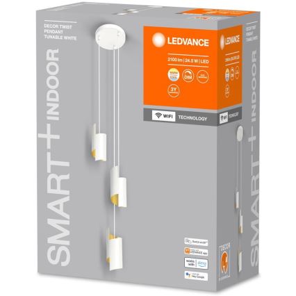 Ledvance - LED Aptumšojama lustra ar auklu SMART+ DECOR 3xLED/8W/230V balta Wi-Fi