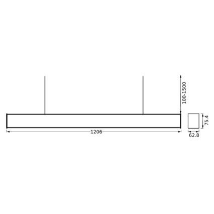 Ledvance - LED Aptumšojama lustra ar auklu SUN@HOME LED/50W/230V 2200-5000K CRI 95 Wi-Fi