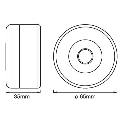 Ledvance - LED Aptumšojama orientācijas gaisma DOT-IT LED/0,45W/5V