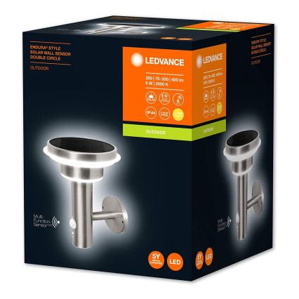 Ledvance - LED Aptumšojama saules lampa ar sensoru CIRCLE LED/6W/3,2V IP44