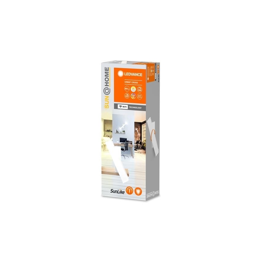 Ledvance - LED Aptumšojama sienas lampa SUN@HOME CROSS 2xLED/6W/230V Wi-Fi