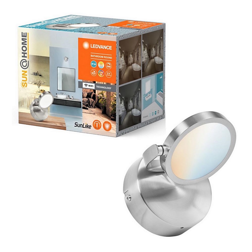 Ledvance - LED Aptumšojama vannas istaba Starmetis SUN@HOME LED/7,5W/230V 2200-5000K CRI 95 Wi-Fi IP44