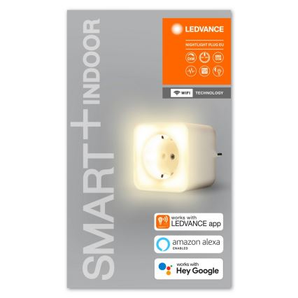 Ledvance - LED Aptumšojama viedā kontaktligzda ar apgaismojumu SMART+ PLUG 3680W Wi-Fi