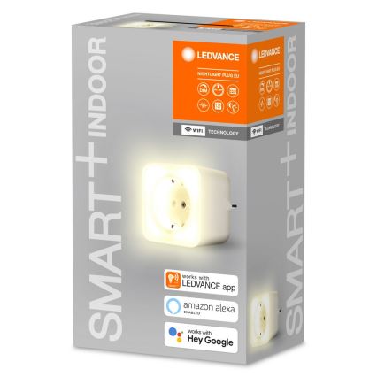 Ledvance - LED Aptumšojama viedā kontaktligzda ar apgaismojumu SMART+ PLUG 3680W Wi-Fi