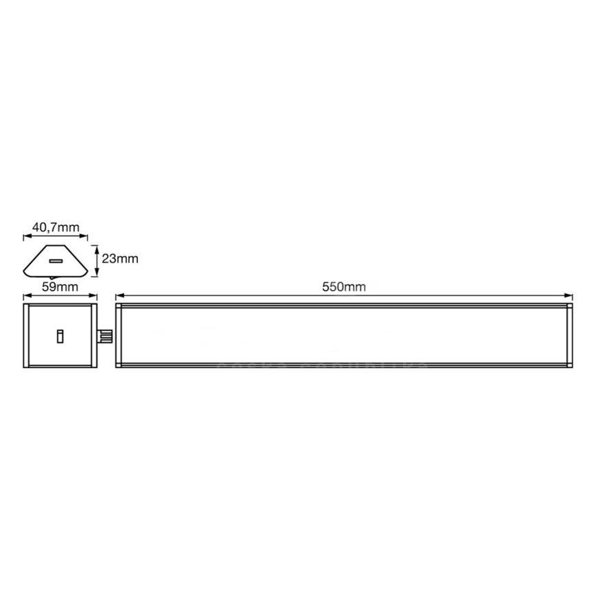 Ledvance - LED Aptumšojams gaismeklis ar sensoru CORNER LED/8W/230V