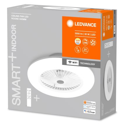 Ledvance - LED Aptumšojams gaismeklis ar ventilatoru SMART+ LED/35W/230V Wi-Fi 3000-6500K + tālvadības pults