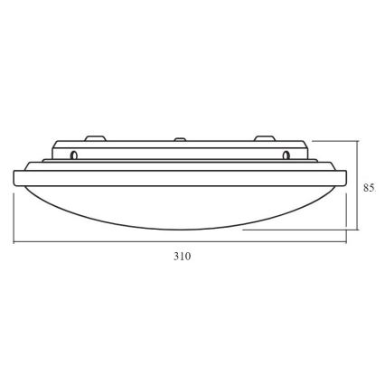 Ledvance - LED Aptumšojams griestu gaismeklis ORBIS LED/17W/230V 2700-6500 + tālvadības pults