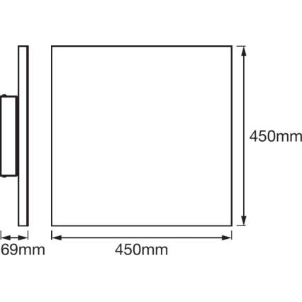 Ledvance - LED Aptumšojams griestu gaismeklis SMART+ FRAMELESS LED/28W/230V 3,000K-6,500K Wi-Fi