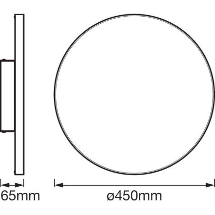 Ledvance - LED Aptumšojams griestu gaismeklis SMART+ FRAMELESS LED/28W/230V 3,000K-6,500K Wi-Fi