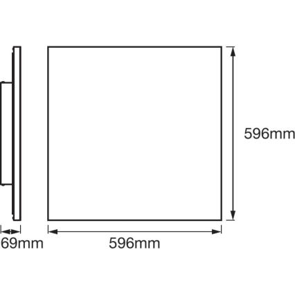 Ledvance - LED Aptumšojams griestu gaismeklis SMART+ FRAMELESS LED/40W/230V 3,000K-6,500K Wi-Fi