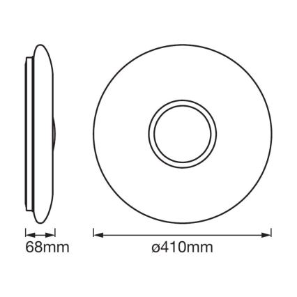 Ledvance - LED Aptumšojams griestu gaismeklis SMART+ KITE LED/24W/230V 3,000K-6,500K Wi-Fi