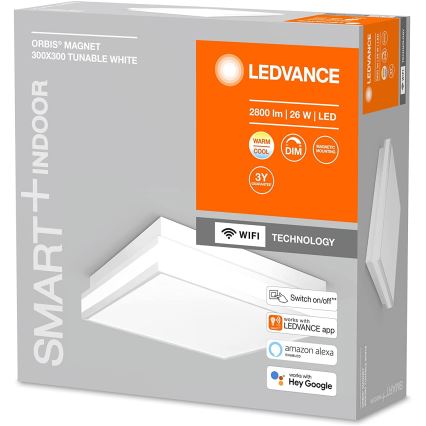 Ledvance - LED Aptumšojams griestu gaismeklis SMART+ MAGNET LED/26W/230V 3000-6500K Wi-Fi