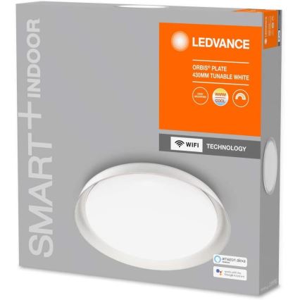 Ledvance - LED Aptumšojams gaismeklis SMART+ PLATE LED/24W/230V 3,000K-6,500K Wi-Fi