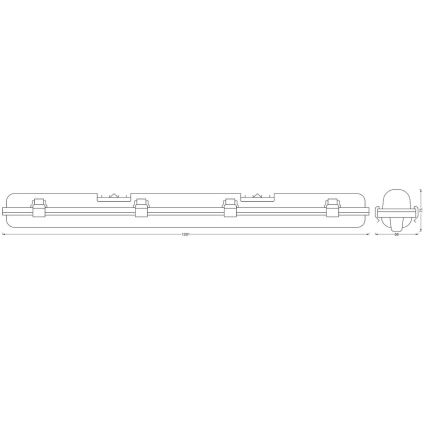 Ledvance - LED Aptumšojams lielas slodzes gaismeklis SUBMARINE G13/18W/230V 2700-6500K Wi-Fi IP65