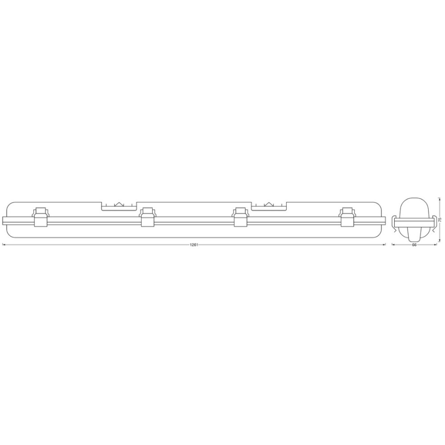 Ledvance - LED Aptumšojams lielas slodzes gaismeklis SUBMARINE G13/18W/230V 2700-6500K Wi-Fi IP65