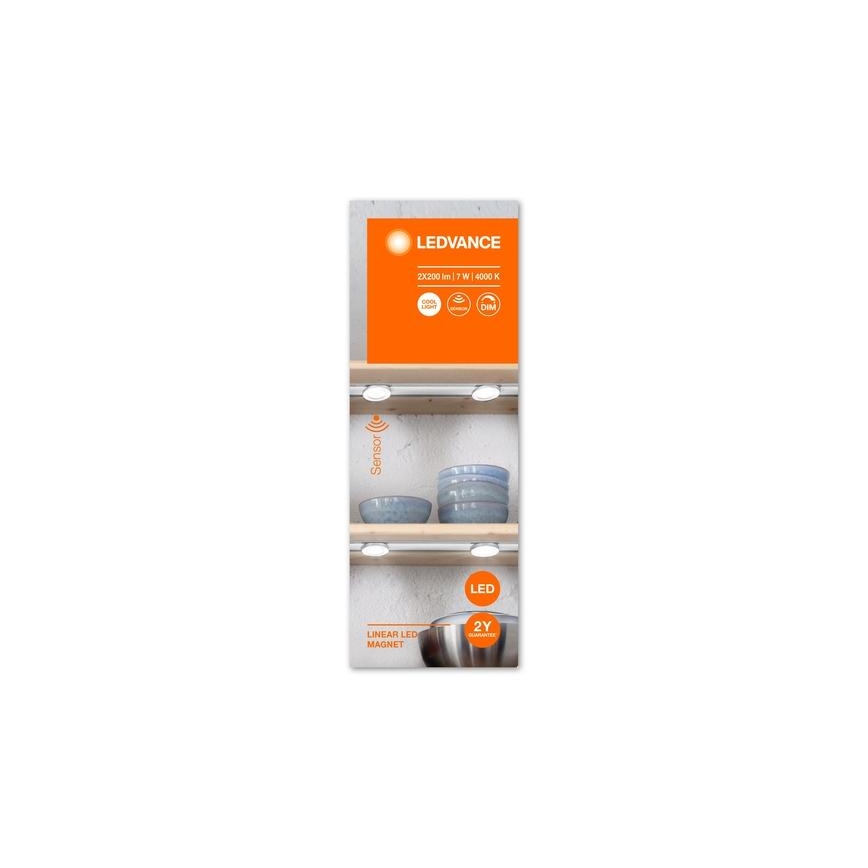 Ledvance - LED Aptumšojams mēbeļu apgaismojums ar sensoru LINEAR 2xLED/3,5W/230V