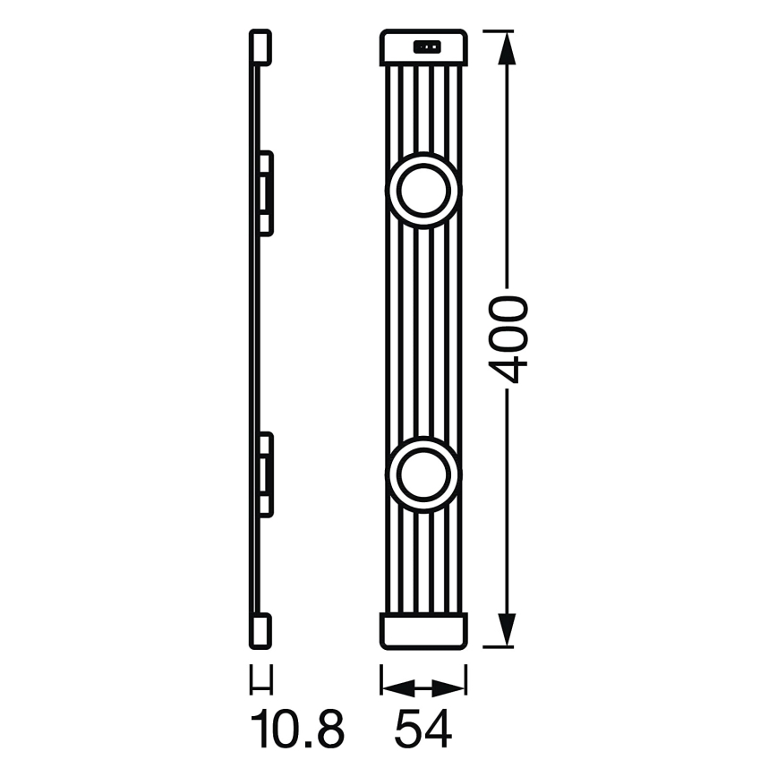Ledvance - LED Aptumšojams mēbeļu apgaismojums ar sensoru LINEAR 2xLED/3,5W/230V