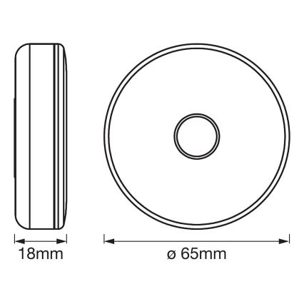 Ledvance - LED Aptumšojams orientācijas gaismeklis DOT-IT LED/0,45W/5V