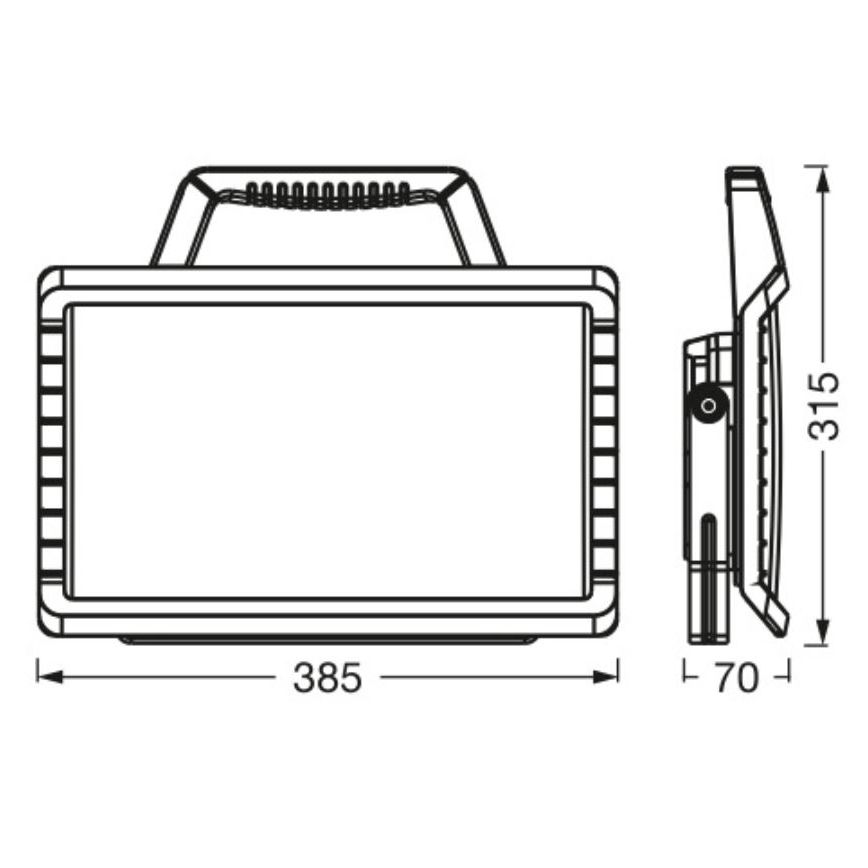 Ledvance - LED Aptumšojama āra uzlādējams Prožektors WORKLIGHT BATTERY LED/26W/5V 2200 mAh IP54