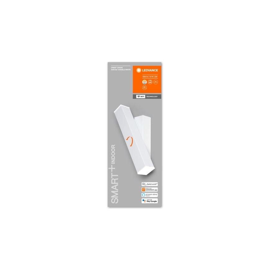 Ledvance - LED Aptumšojams sienas gaismeklis SMART+ CROSS 2xLED/6W/230V 3000-6500K Wi-Fi