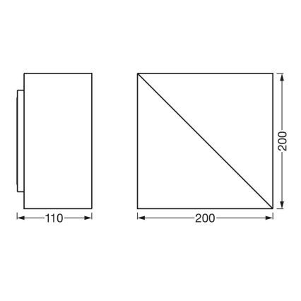 Ledvance - LED Aptumšojams sienas gaismeklis SMART+ SWAN LED/23W/230V 3000-6500K Wi-Fi