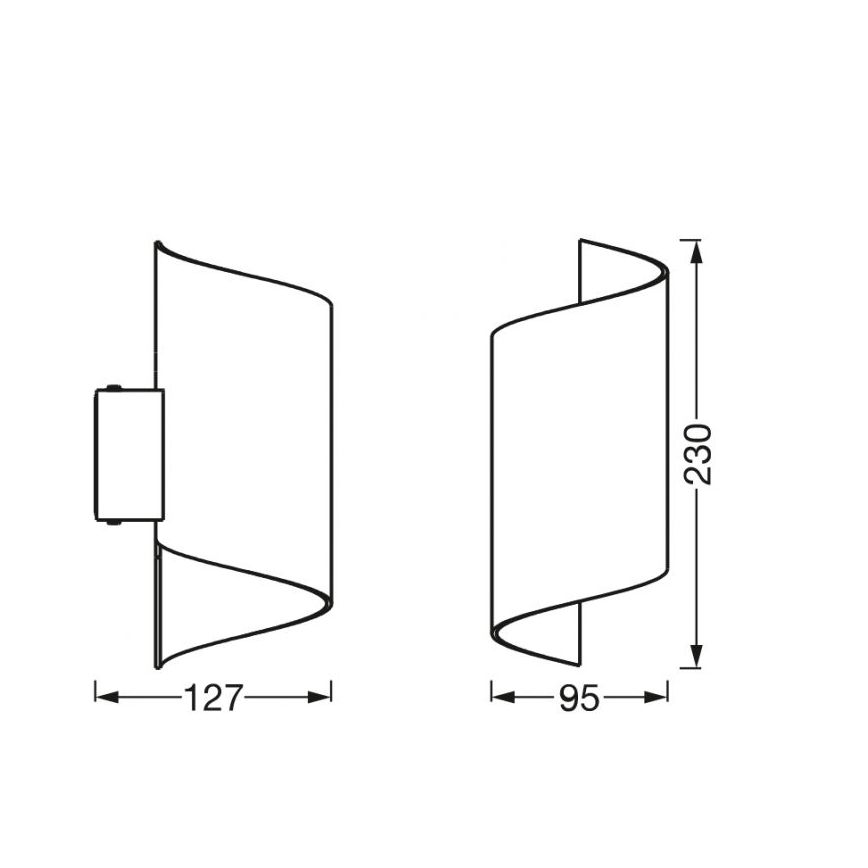 Ledvance - LED Aptumšojams sienas gaismeklis SMART+ TWIST LED/12W/230V 3000-6500K Wi-Fi balts