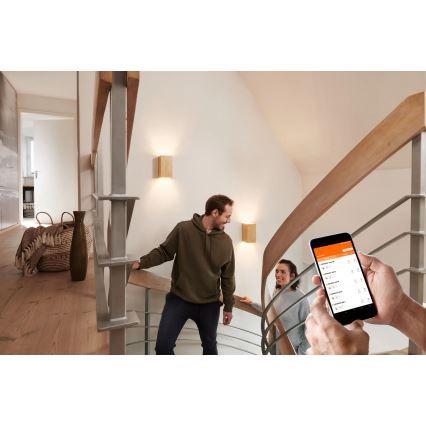 Ledvance - LED Aptumšojams sienas gaismeklis SMART+ WOOD LED/12W/230V 3000-6500K Wi-Fi