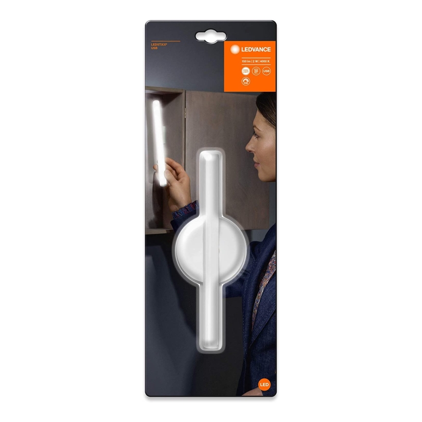 Ledvance - LED Aptumšojams spoguļa apgaismojums LEDSTIXX LED/2W/Li-Ion 800 mAh IP44 CRI 90