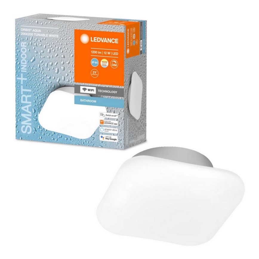 Ledvance - LED Aptumšojams vannas istabas gaismeklis SMART+ AQUA LED/12W/230V 3000-6500K IP44 Wi-Fi