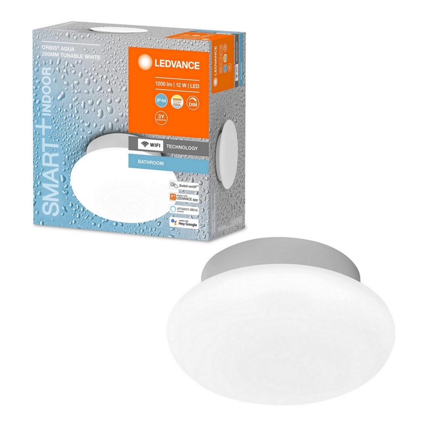 Ledvance - LED Aptumšojams vannas istabas gaismeklis SMART+ AQUA LED/12W/230V 3000-6500K IP44 Wi-Fi