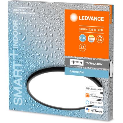 Ledvance - LED Aptumšojams vannas istabas griestu gaismeklis SMART+ DISC LED/32W/230V 3000-6500K Wi-Fi IP44