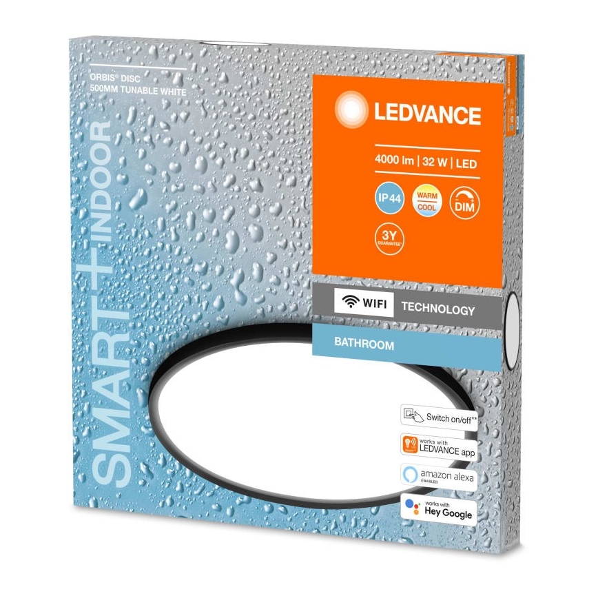 Ledvance - LED Aptumšojams vannas istabas griestu gaismeklis SMART+ DISC LED/32W/230V 3000-6500K Wi-Fi IP44