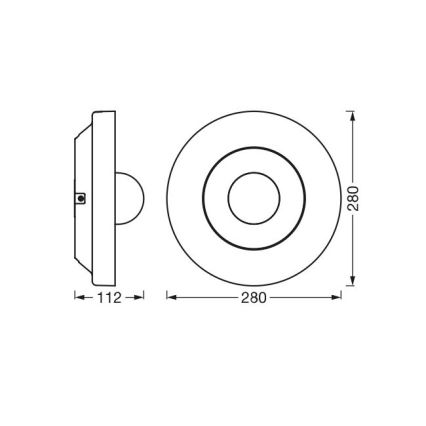 Ledvance - LED Āra lampa ar sensoru un kameru SMART+ LED/22W/230V IP44 Wi-Fi