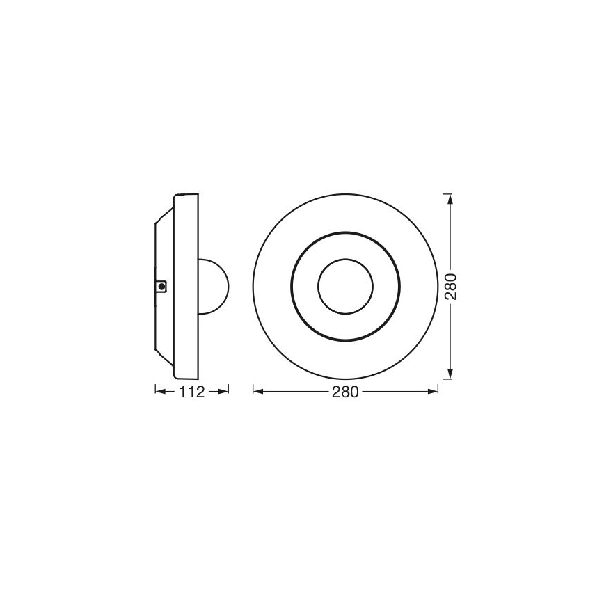 Ledvance - LED Āra lampa ar sensoru un kameru SMART+ LED/22W/230V IP44 Wi-Fi