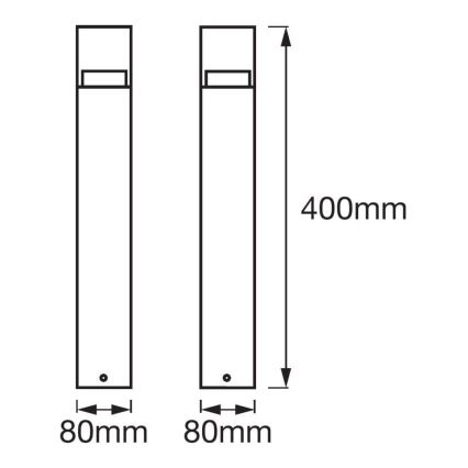 Ledvance - LED Āra lampa CRYSTAL 1xLED/4,5W/230V IP44 40 cm