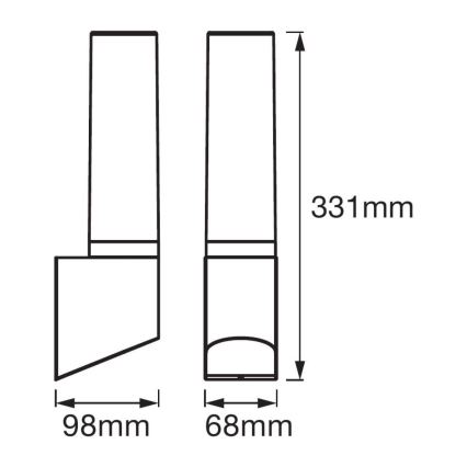 Ledvance - LED Āra lampa FLARE 1xLED/7W/230V IP44