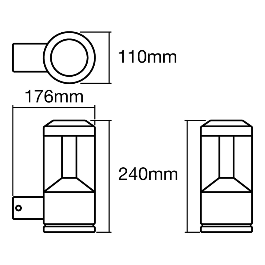Ledvance - LED Āra lampa LANTERN 1xLED/12W/230V IP44