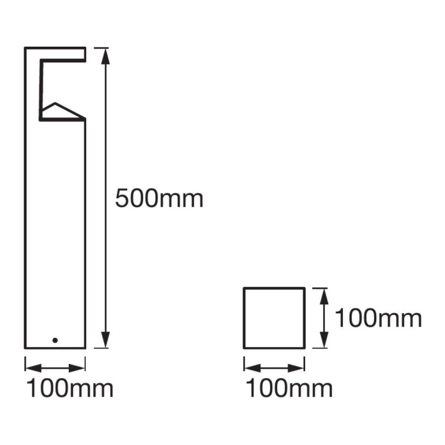 Ledvance - LED Āra lampa PYRAMID 1xLED/9W/230V IP44 50 cm