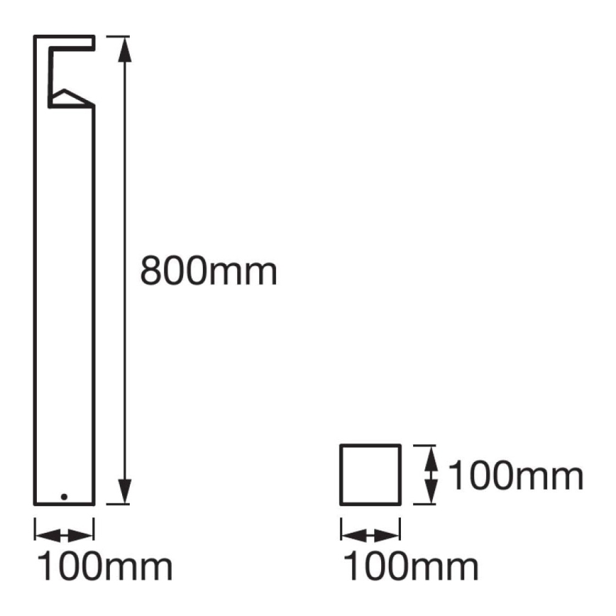 Ledvance - LED Āra lampa PYRAMID 1xLED/9W/230V IP44 80 cm