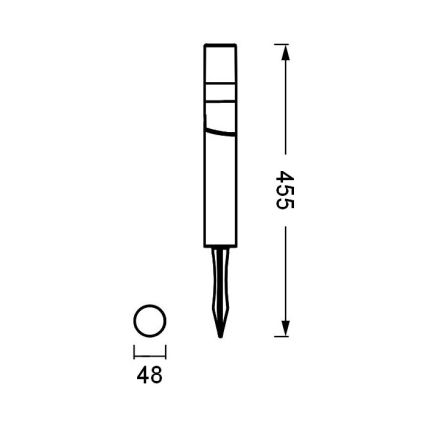 Ledvance - LED Āra lampa ENDURA HYBRID ROTA SPIKE LED/1W/12V IP44