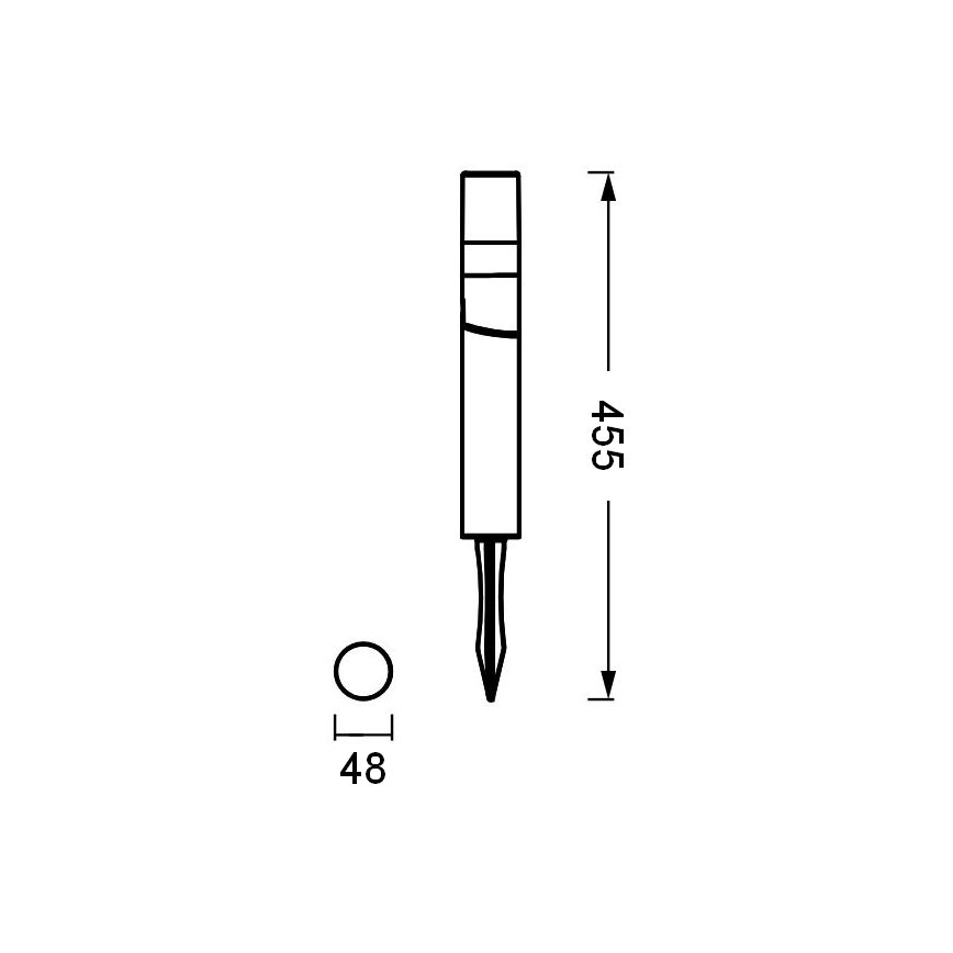 Ledvance - LED Āra lampa ENDURA HYBRID ROTA SPIKE LED/1W/12V IP44