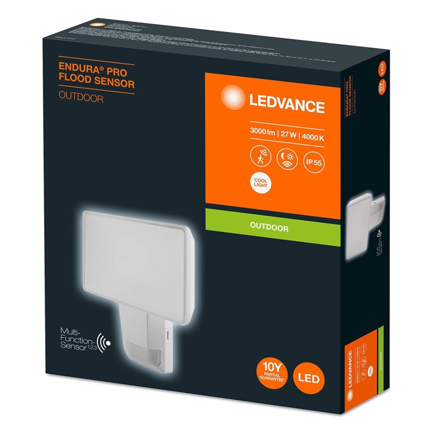 Ledvance - LED Āra prožektors ar sensoru FLOOD LED/27W/230V IP55