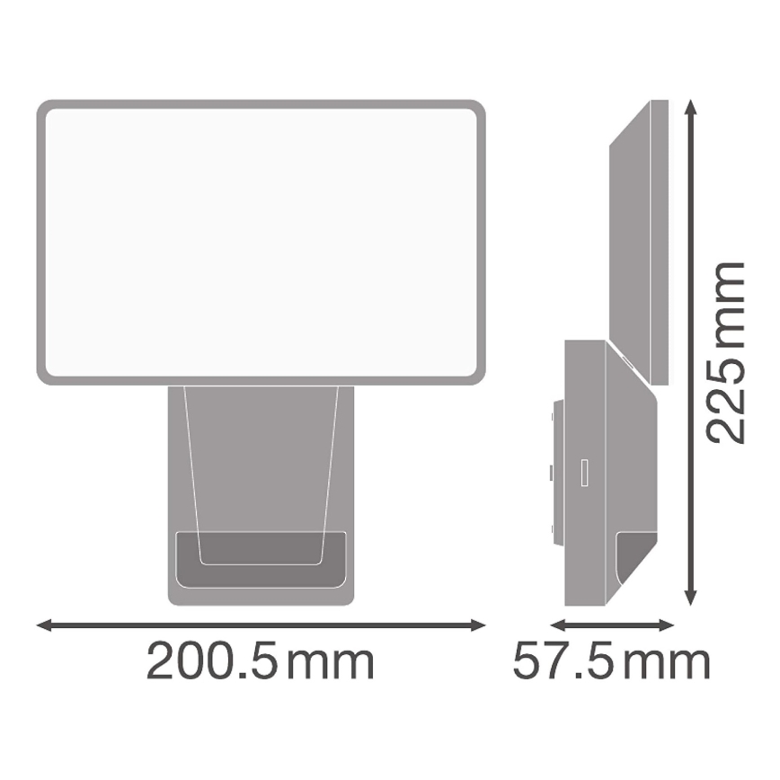 Ledvance - LED Āra prožektors ar sensoru FLOOD LED/27W/230V IP55